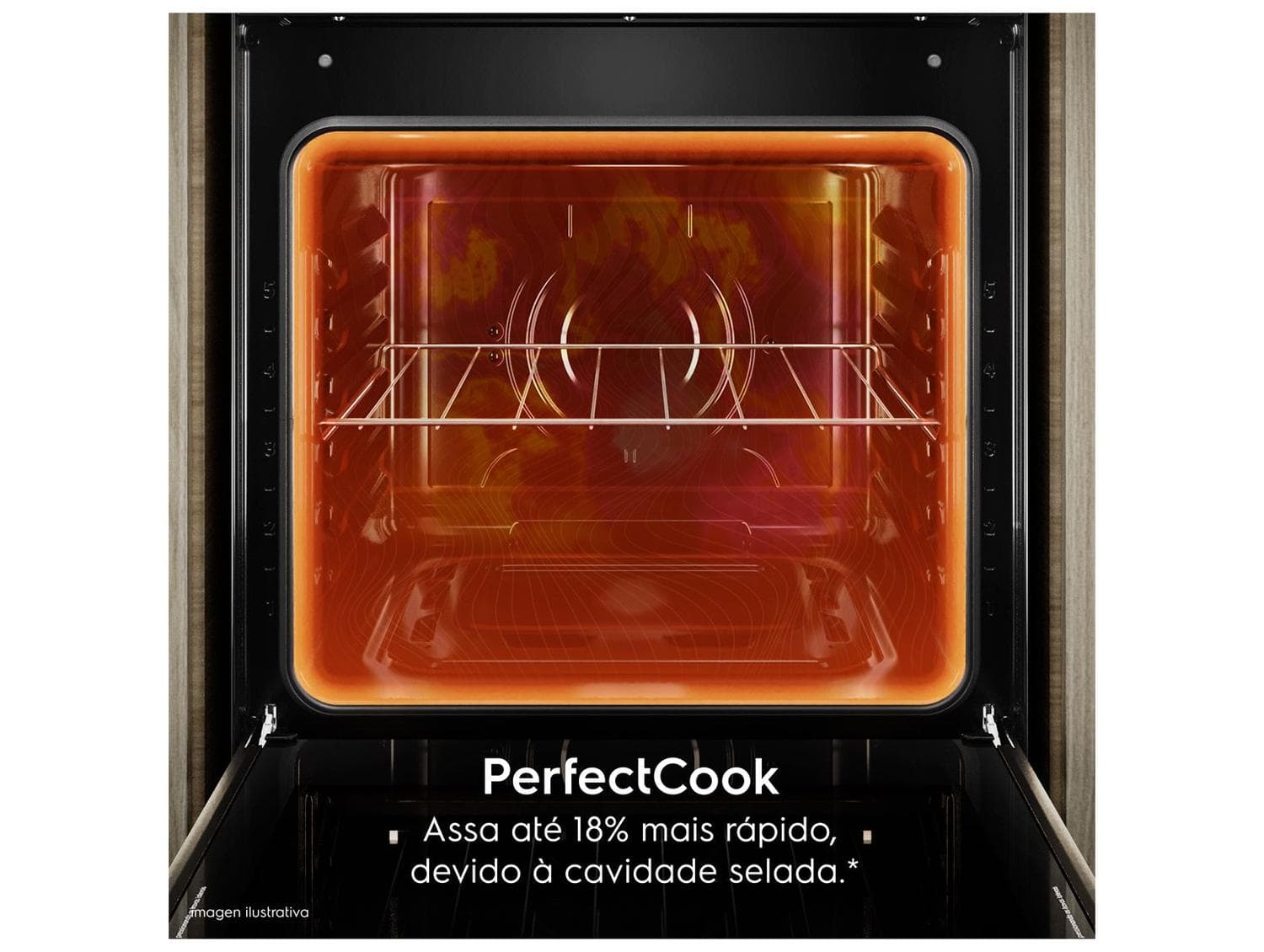 Fogão 5 Bocas Electrolux Inox Preto Mesa de Vidro Efficient FE5GB - imagem 4