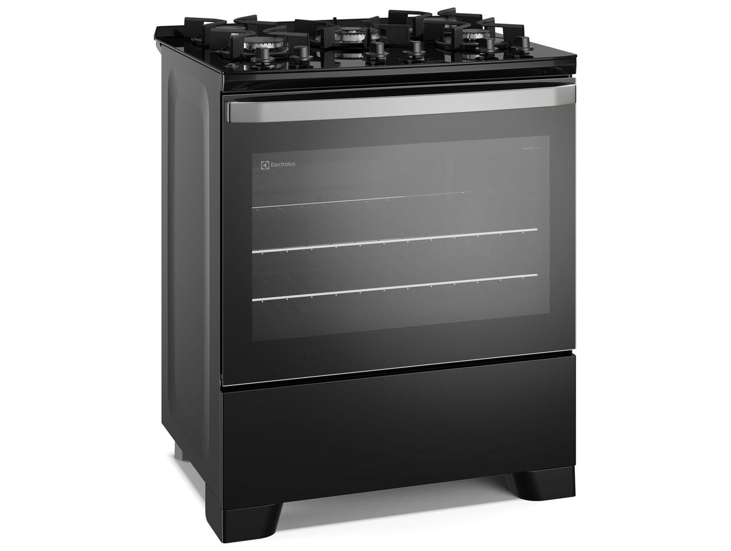 Fogão 5 Bocas Electrolux Inox Preto Mesa de Vidro Efficient FE5GB - imagem 3