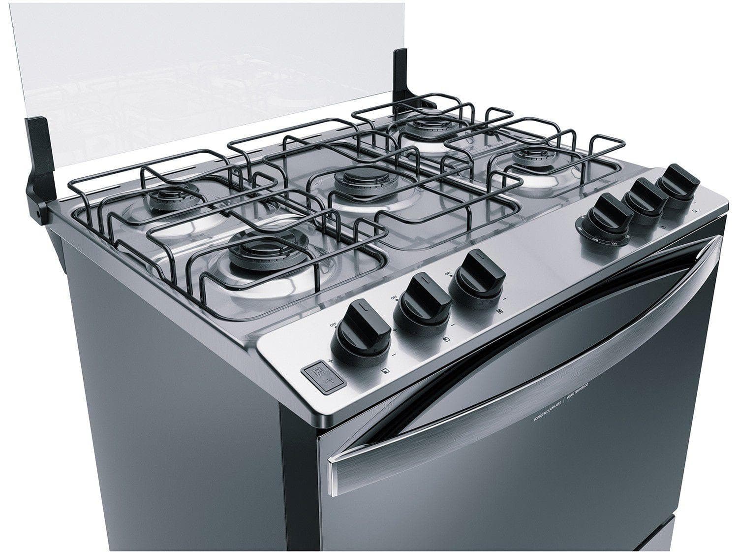 Fogão 5 Bocas Brastemp Inox com Botões Removíveis (BFS5NCRUNA) - imagem 4