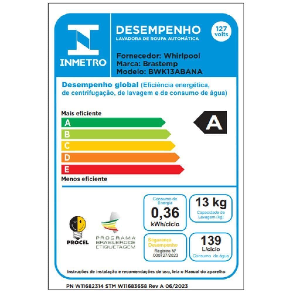 Máquina de Lavar Brastemp 13Kg Tira Manchas Advanced e Antibolinha (BWK13ABANA) - imagem 4
