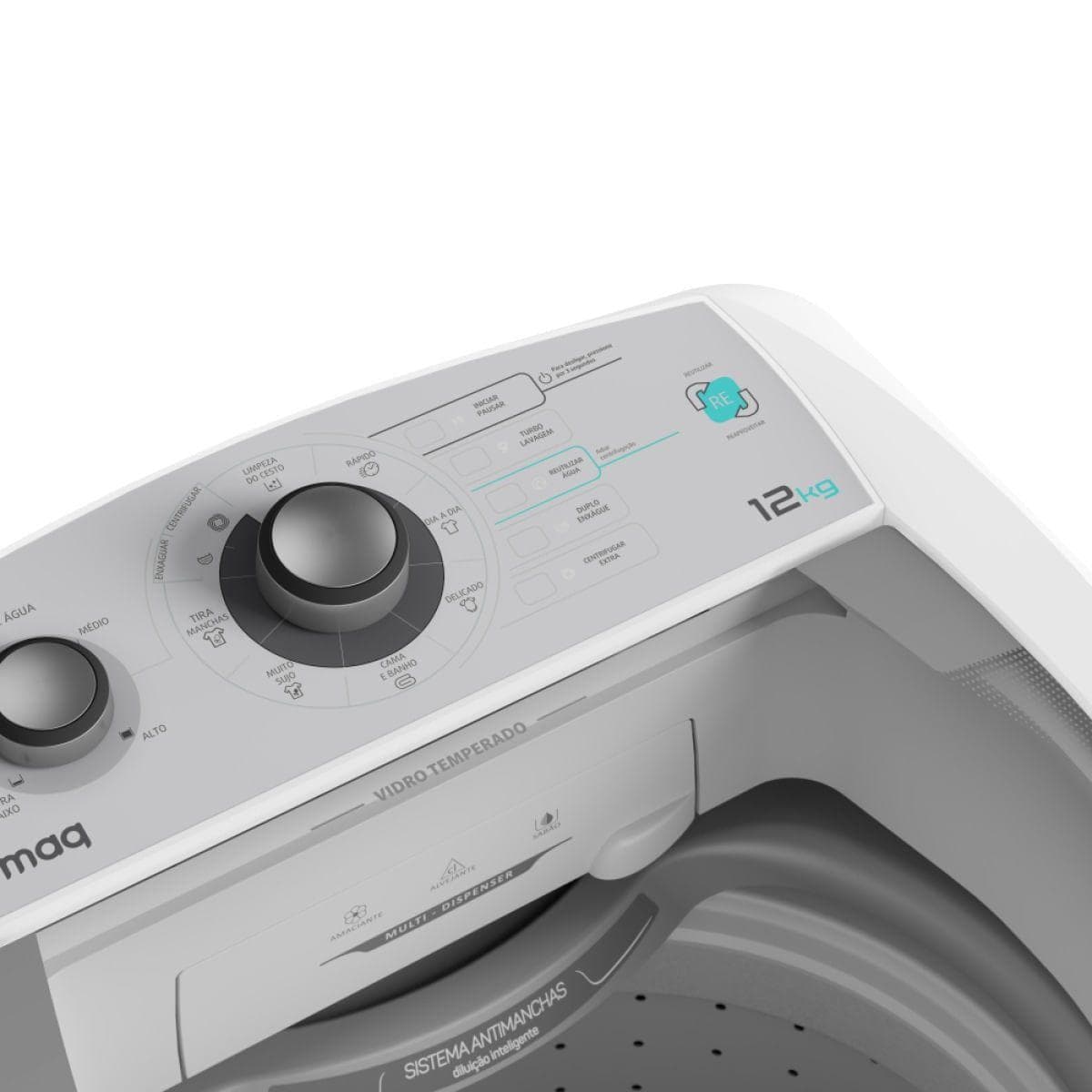 Máquina de Lavar Colormaq Automática 12Kg com Turbo Lavagem e Reúso de Água (LCA12) - imagem 4