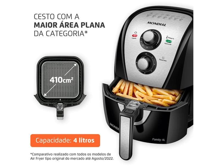 Air Fryer Mondial Family AFN-40 4L - Fritadeira Sem Óleo - imagem 2