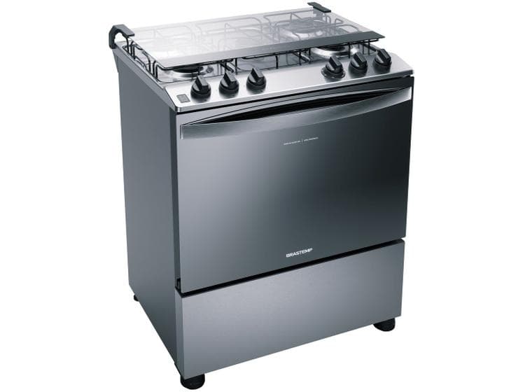 Fogão 5 Bocas Brastemp Inox com Botões Removíveis (BFS5NCRUNA) - imagem 2