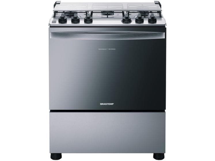 Fogão 5 Bocas Brastemp Inox com Botões Removíveis (BFS5NCRUNA) - imagem 1