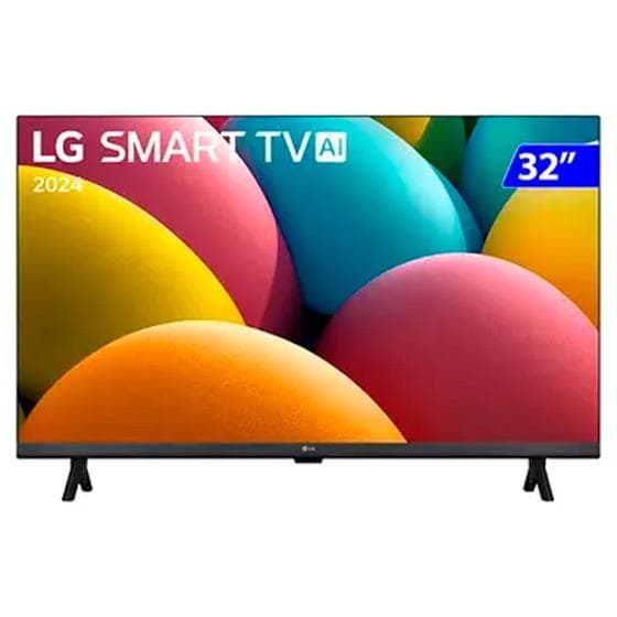 Smart TV LG 32" LED HD LR650B com webOS 23, ThinQ AI e Bluetooth